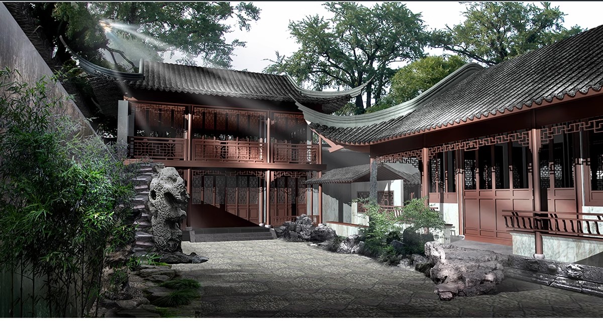 图片[9]-PS效果图民俗文化广场美丽乡村旅游 古村古镇景观园林psd分层素材-大怪兽分享