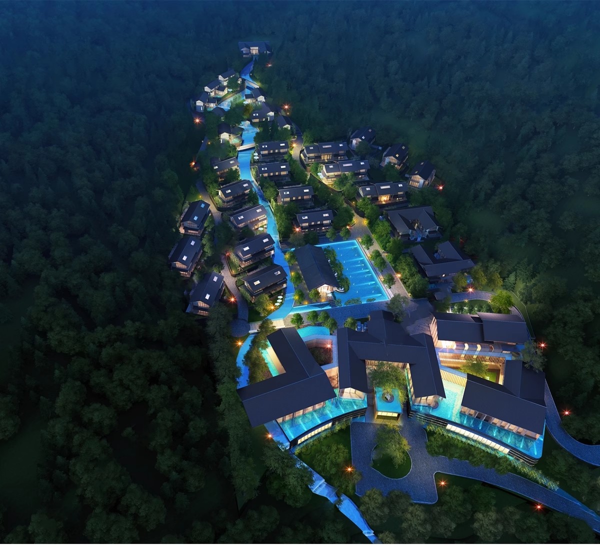 图片[10]-旅游景区度假村乡村SU模型 生态康养特色小镇CAD景观规划设计文档-大怪兽分享