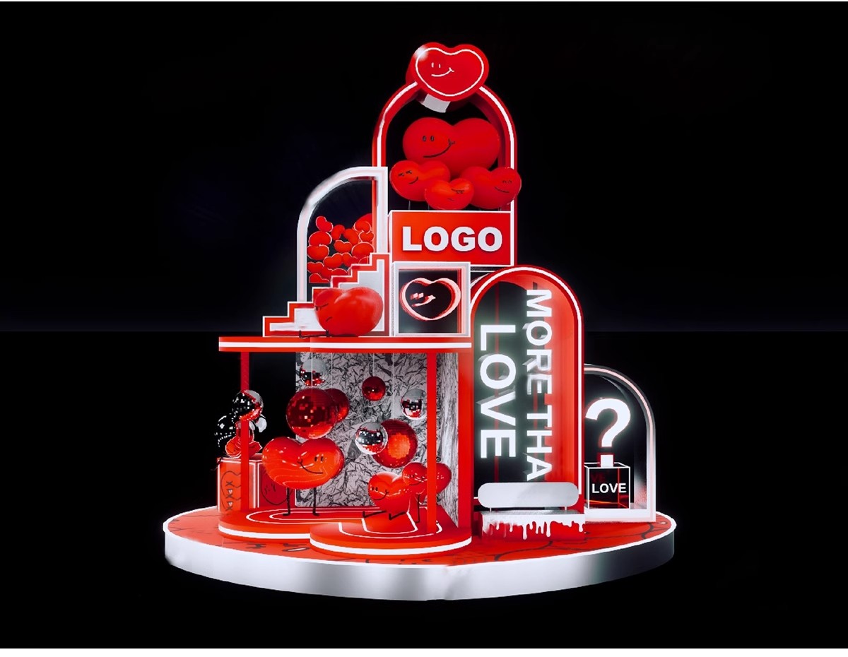 图片[10]-网红风橱窗饰品摆件美陈服装商场SU模型婚礼婚庆现场背景草图大师-大怪兽分享