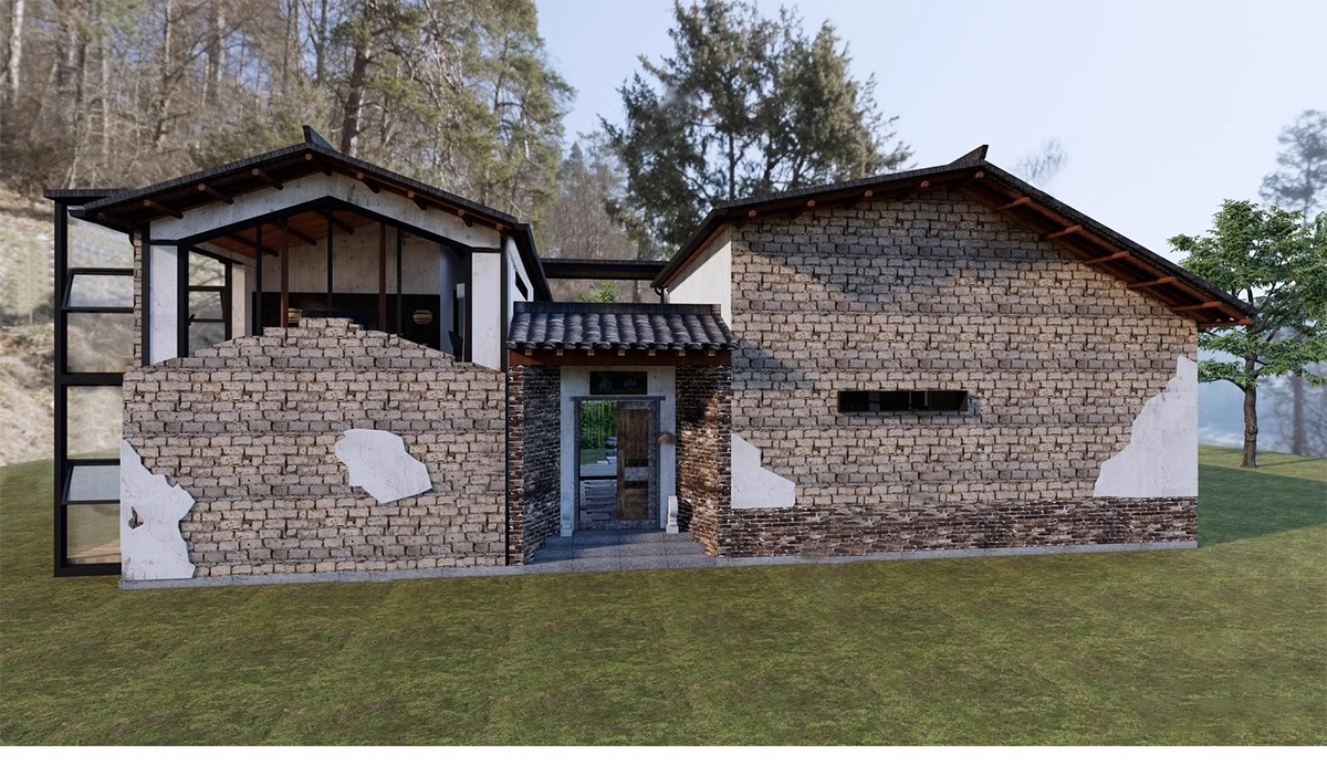 图片[10]-乡村住宅房屋建筑民居民房乡镇沿街楼房农村老房子改造su模型素材-大怪兽分享