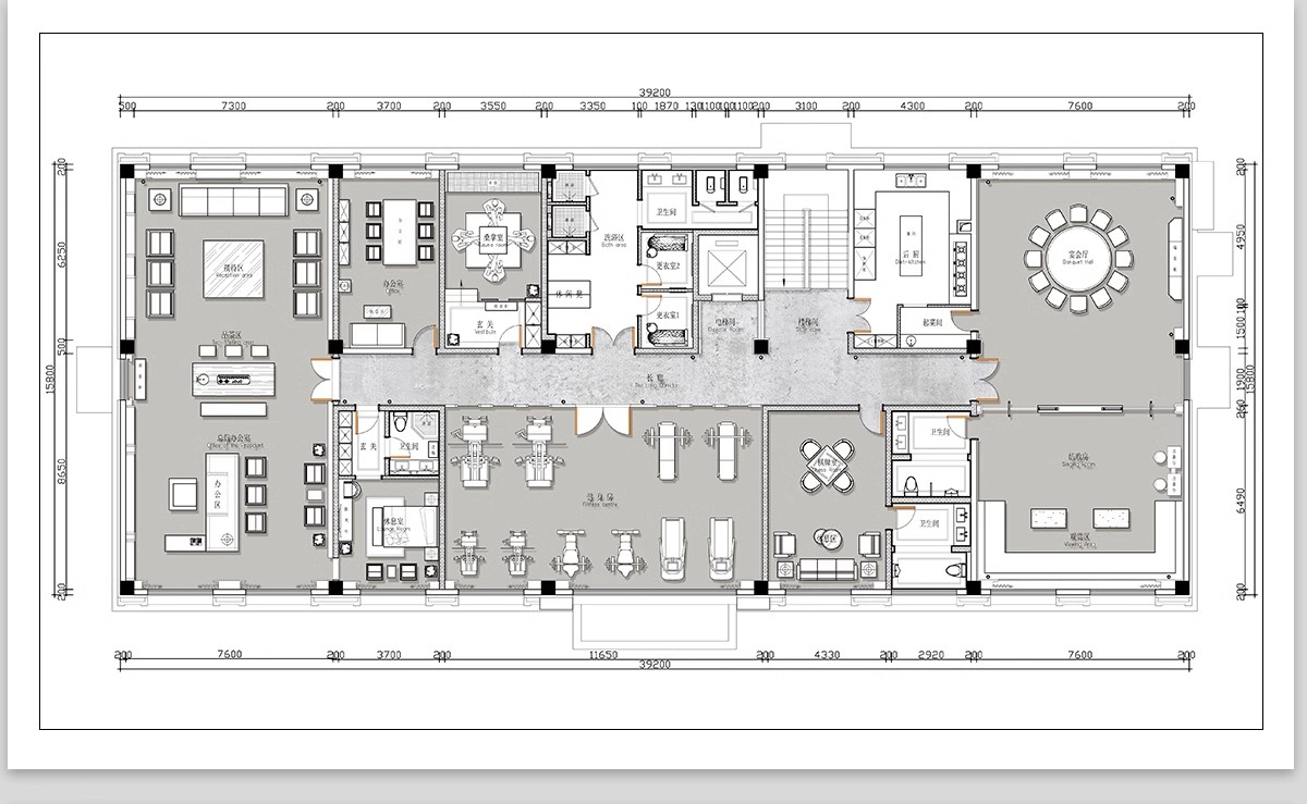 图片[10]-会所CAD施工图 装修设计禅意茶楼餐饮餐厅私人包厢工装素材效果图-大怪兽分享