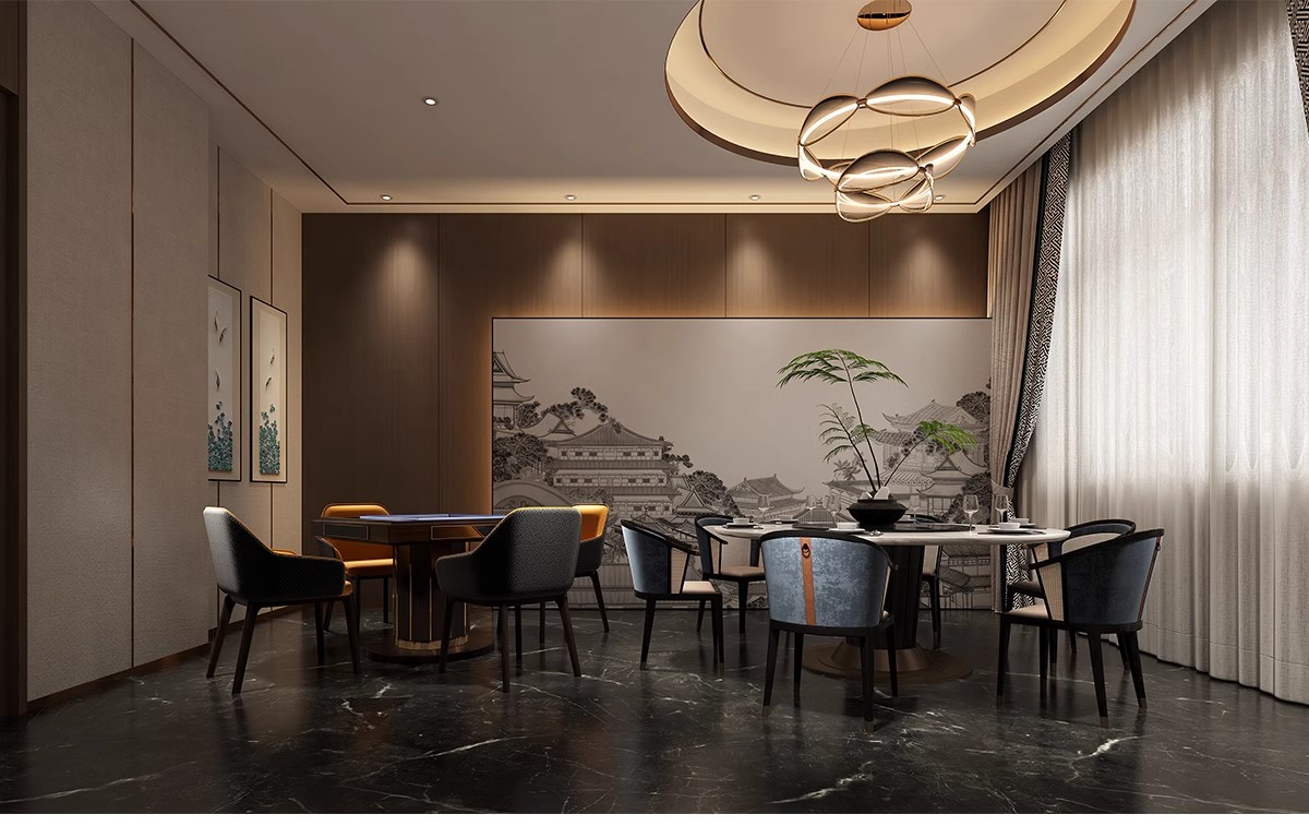 图片[10]-茶楼茶馆设计效果图现代禅意中式侘寂风室内茶室会所工装装修图片-大怪兽分享