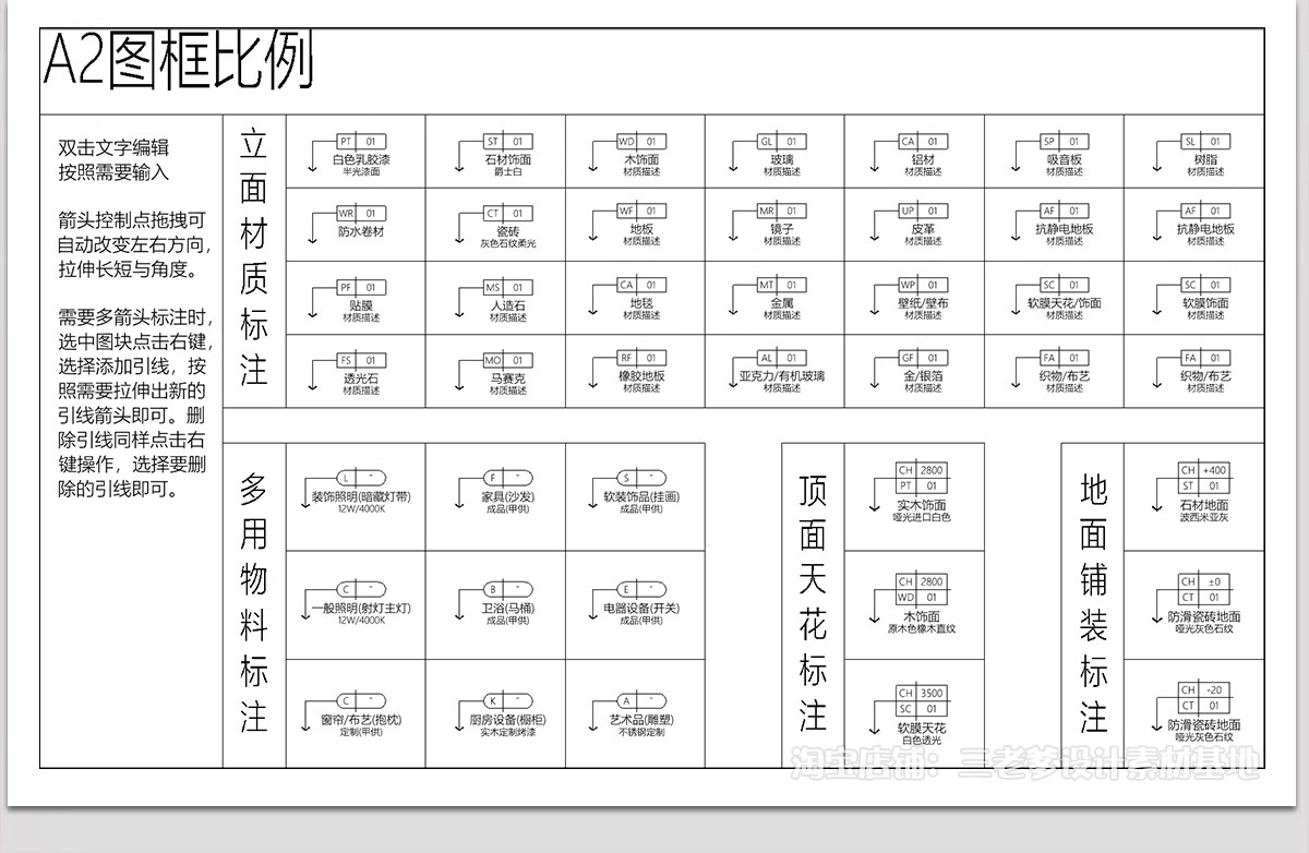 图片[10]-立面索引CAD图例 室内家装标题辅助符号标识标注施工图素材图库-大怪兽分享