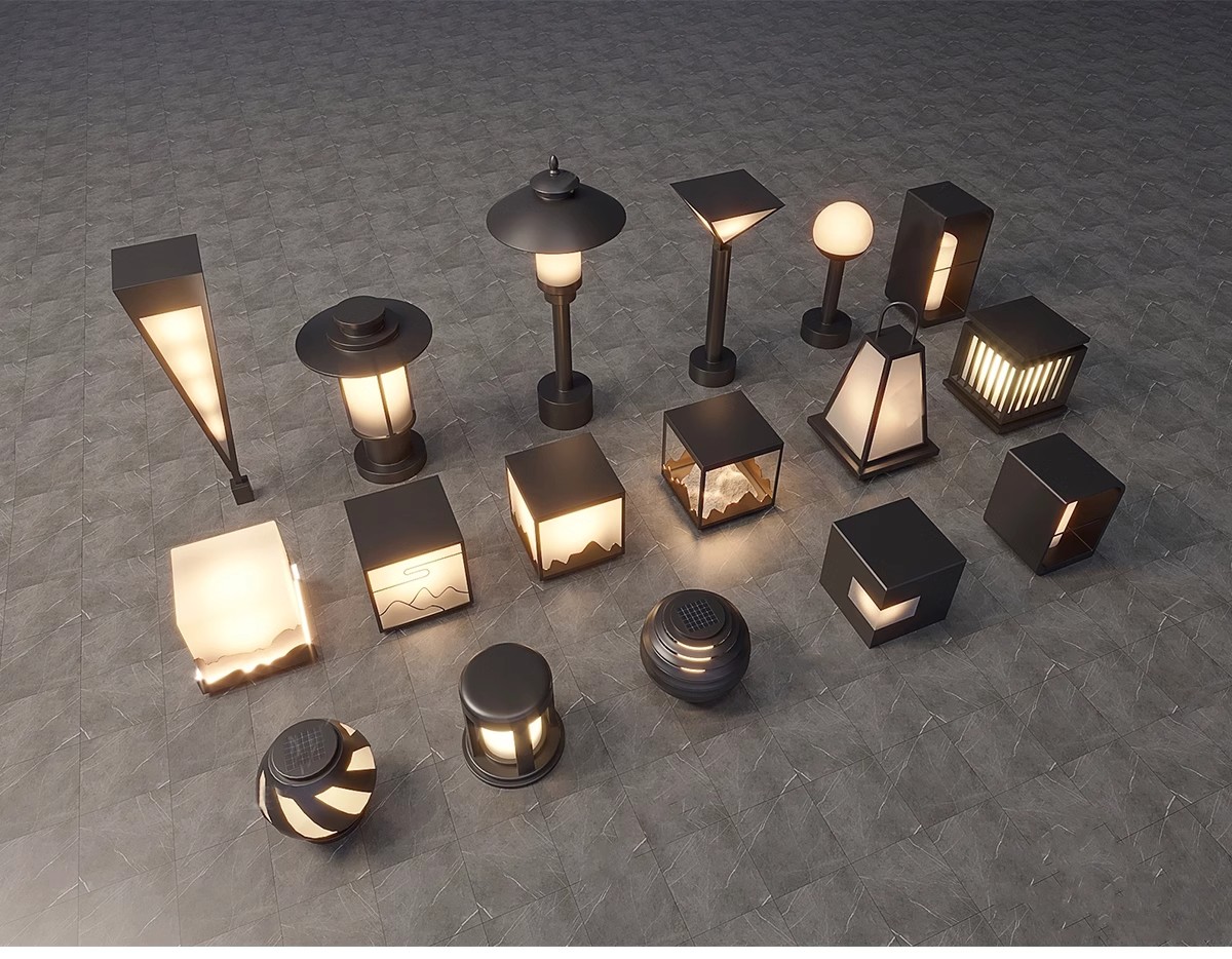 图片[10]-室外照明灯具园林景观灯路灯石灯Sketchup草图大师素材SU模型库-大怪兽分享