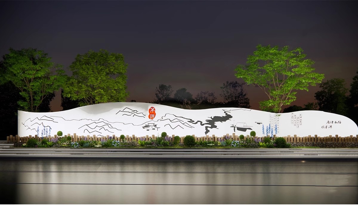 图片[10]-特色文化中式景观墙su模型小品艺术浮雕柱徽派白墙景墙庭院雕塑-大怪兽分享