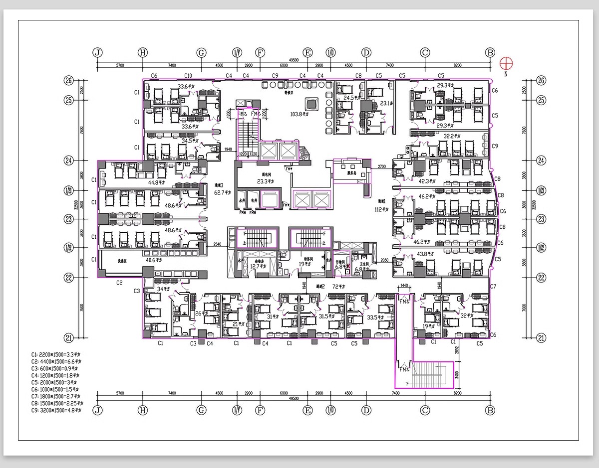图片[10]-养老院社区养老服务中心建筑设计CAD施工图方案平面布置图PPT方案-大怪兽分享