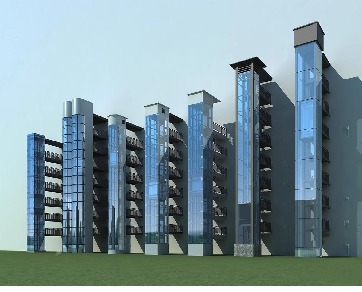 图片[10]-现代电梯门SU模型垂直升降客梯商场观光电梯玻璃货梯轿厢草图大师-大怪兽分享