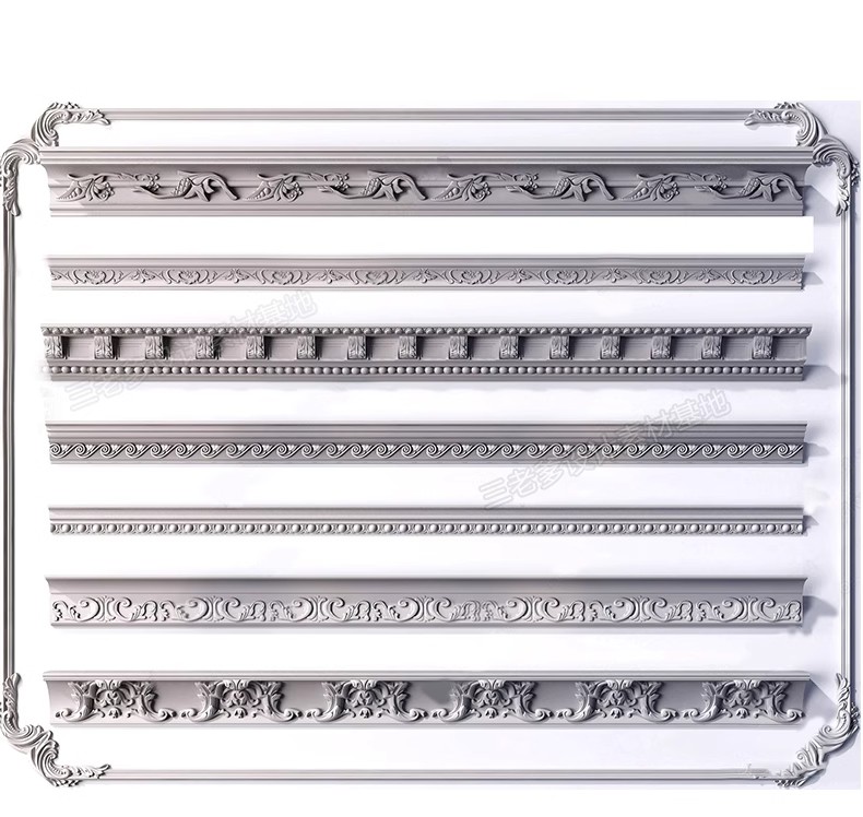 图片[33]-草图大师欧式法式雕花角花罗马柱石膏线条角线建筑构件SU模型库-大怪兽分享