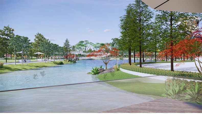 图片[34]-现代滨水滨河湿地河道公园规划广场园林景观SU模型素材CAD施工图-大怪兽分享