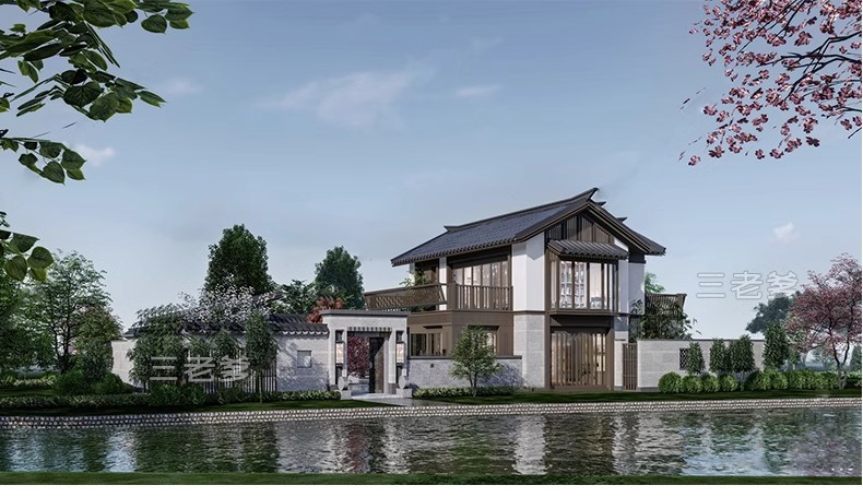 图片[34]-农村村庄落老房改造新中式景区民宿度假村美丽乡村SU模型草图大师-大怪兽分享