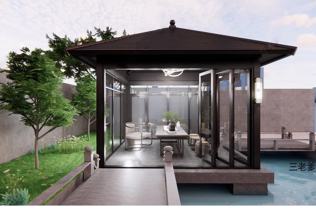 图片[33]-凉亭子廊架SU模型中式欧式古建园林sketchup建筑景观构件设计素材-大怪兽分享