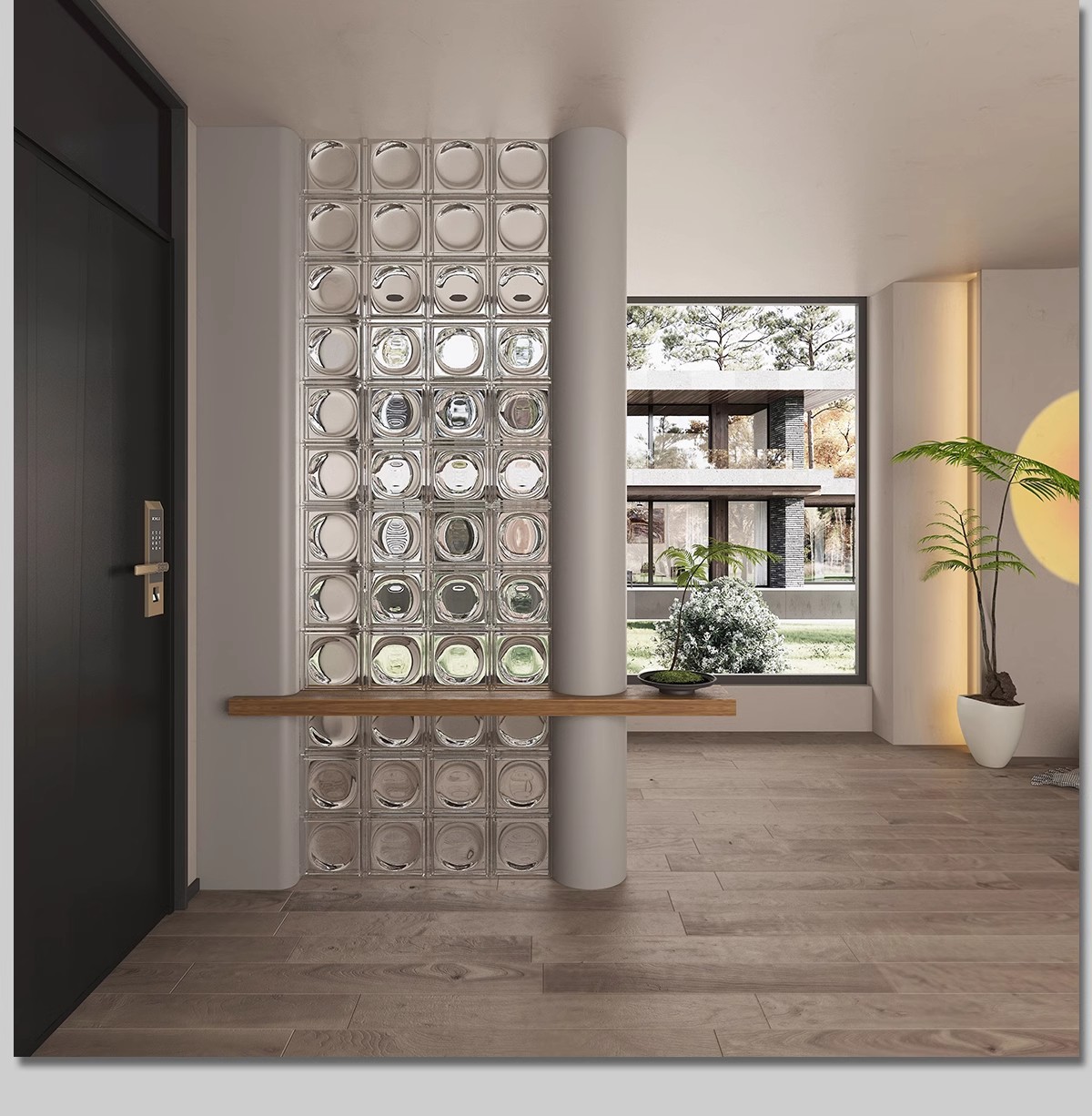 图片[23]-家装入户玄关屏风效果图玻璃隔断现代装饰装修设计家居室内参考图-大怪兽分享