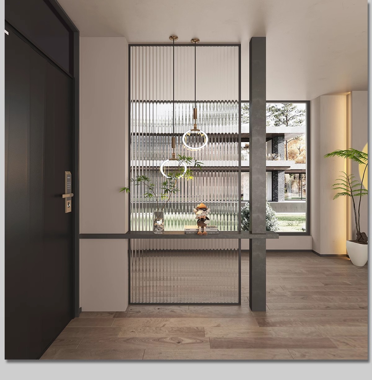 图片[25]-家装入户玄关屏风效果图玻璃隔断现代装饰装修设计家居室内参考图-大怪兽分享