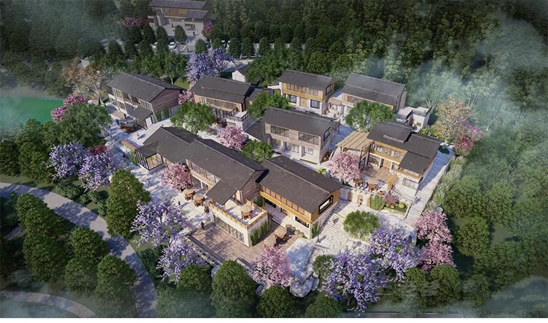 图片[36]-农村村庄落老房改造新中式景区民宿度假村美丽乡村SU模型草图大师-大怪兽分享