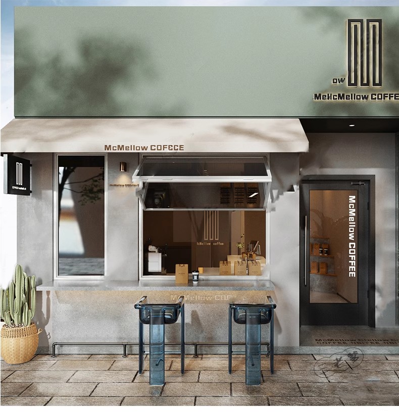 图片[38]-草图大师门头SU模型现代新中式餐厅甜品店面商业街餐饮店铺门面-大怪兽分享