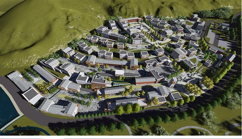 图片[38]-农村村庄落老房改造新中式景区民宿度假村美丽乡村SU模型草图大师-大怪兽分享