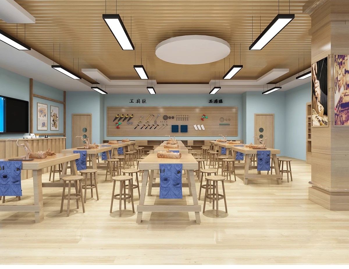 图片[11]-DIY手工坊木工陶艺馆幼儿园教室美工木作培训工坊草图大师su模型-大怪兽分享