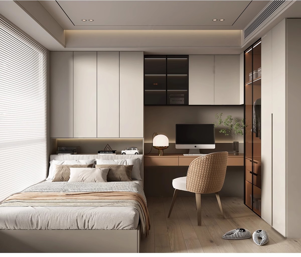 图片[11]-SketchUp草图大师家装现代日式风格榻榻米书房卧室SU模型设计素材-大怪兽分享