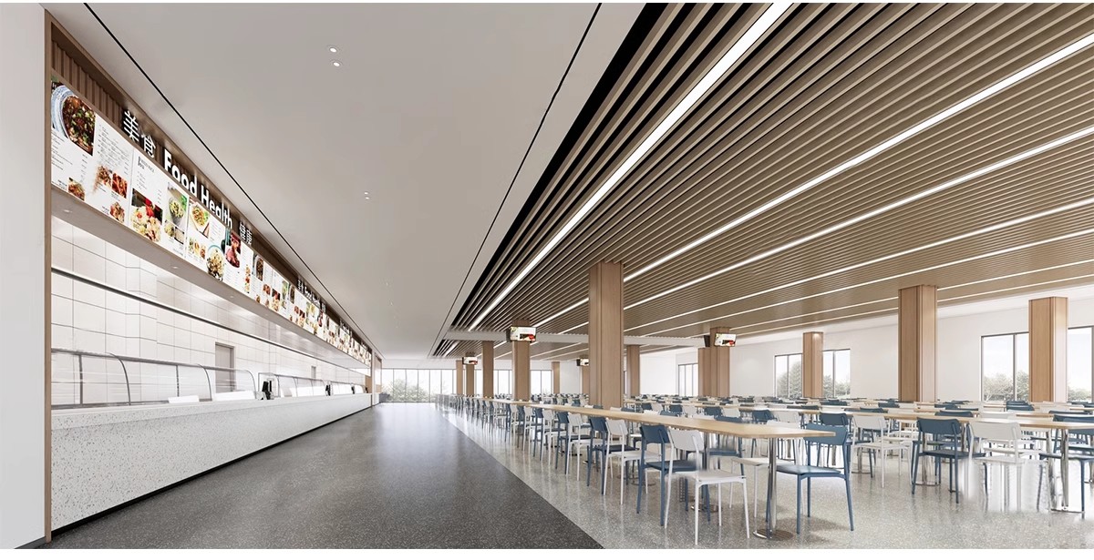 图片[10]-餐厅企业公司学校大学生员工食堂SU模型 CAD施工图快餐厅草图大师-大怪兽分享
