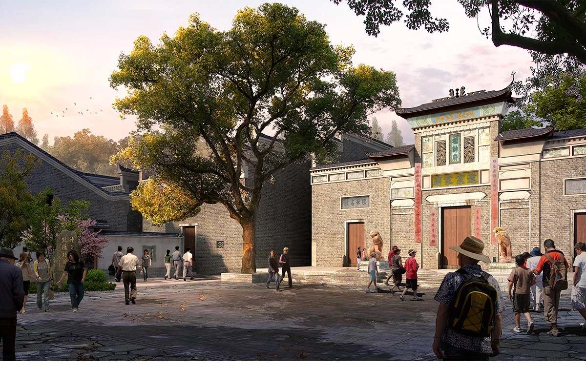 图片[10]-PS效果图民俗文化广场美丽乡村旅游 古村古镇景观园林psd分层素材-大怪兽分享