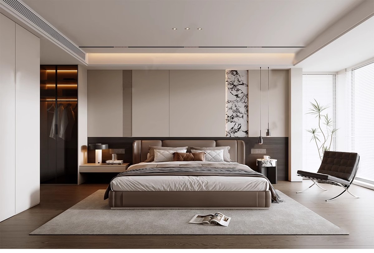 图片[11]-意式风格3d模型家装室内客厅现代轻奢意大利沙发家具双人床3dmax-大怪兽分享