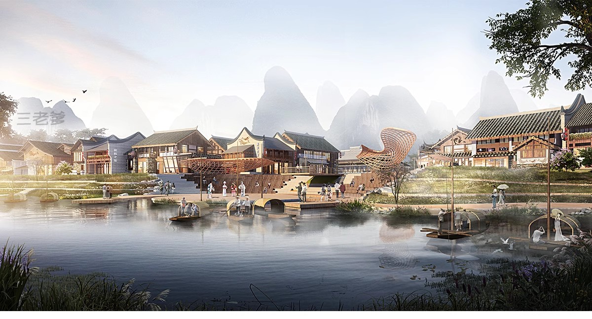 图片[11]-旅游景区度假村乡村SU模型 生态康养特色小镇CAD景观规划设计文档-大怪兽分享