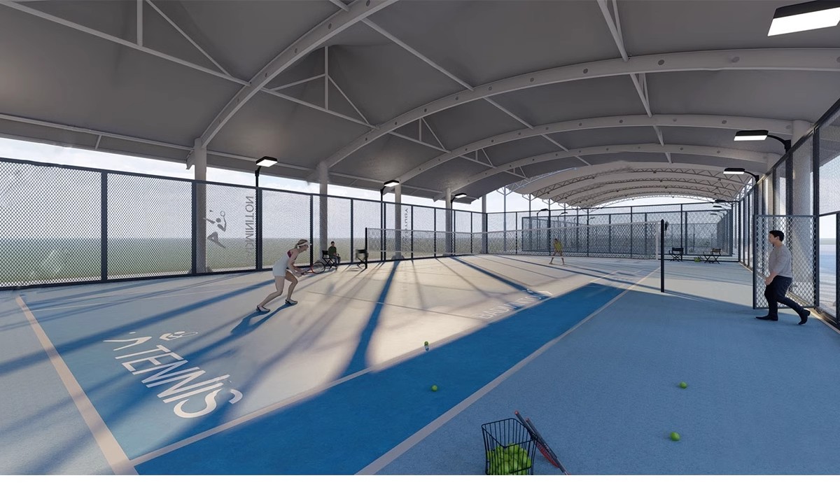 图片[11]-学校体育馆SU模型 室内运动场篮球馆网球游泳馆CAD施工图草图大师-大怪兽分享