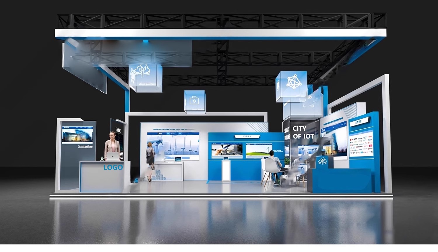 图片[10]-2025展览展会展厅展台展示设计3d模型配CAD施工图3dmax效果图素材-大怪兽分享