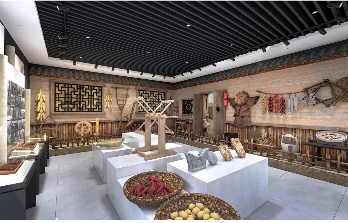 图片[11]-中式乡村民俗农业农耕文化农村特色展厅展馆博物馆SU模型草图大师-大怪兽分享