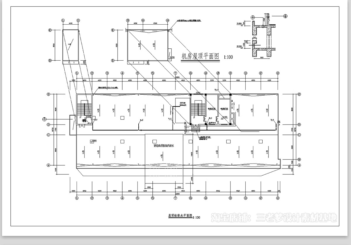 图片[11]-消防给排水电气系统图CAD施工图 工装纸配电强弱电水电全套设计图-大怪兽分享
