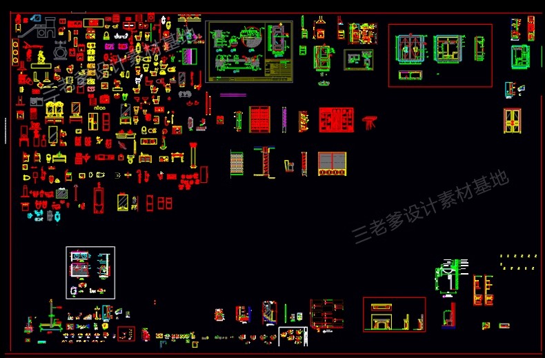 图片[11]-室内设计工装家装CAD制图规范打印样式符号节点图集图层 图框图例-大怪兽分享