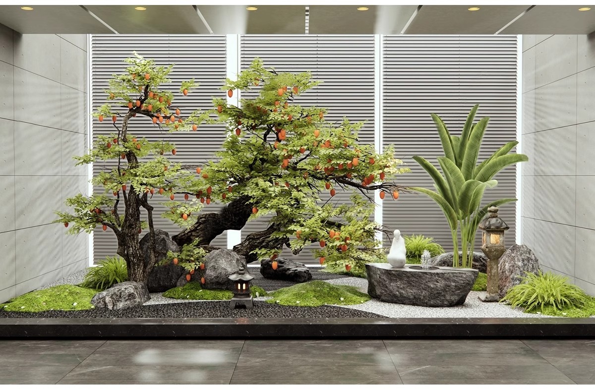图片[11]-2025室内造景庭院景观小品3d模型中式植物绿植花园3dmax模型素材-大怪兽分享