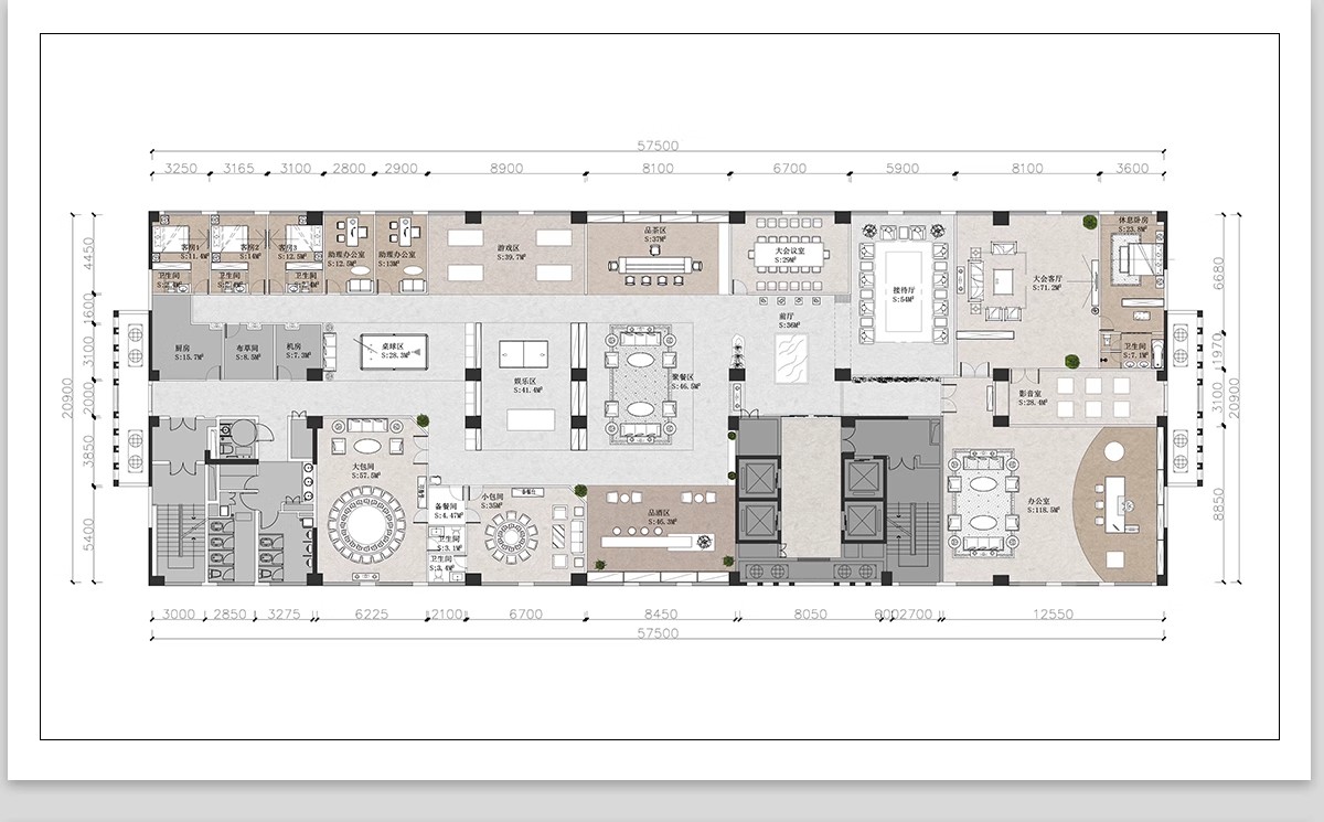 图片[11]-会所CAD施工图 装修设计禅意茶楼餐饮餐厅私人包厢工装素材效果图-大怪兽分享