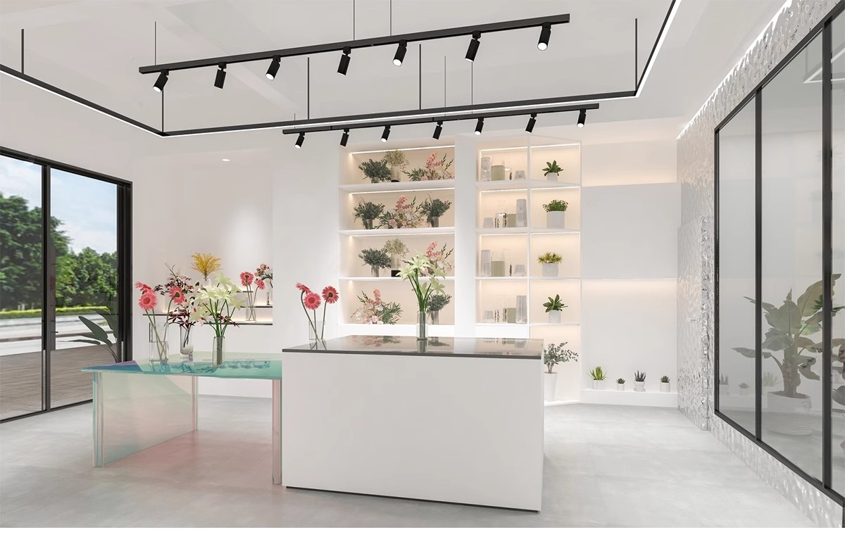 图片[11]-现代田园北欧风小清新花艺花店绿植鲜花植物花坊CAD施工图SU模型-大怪兽分享