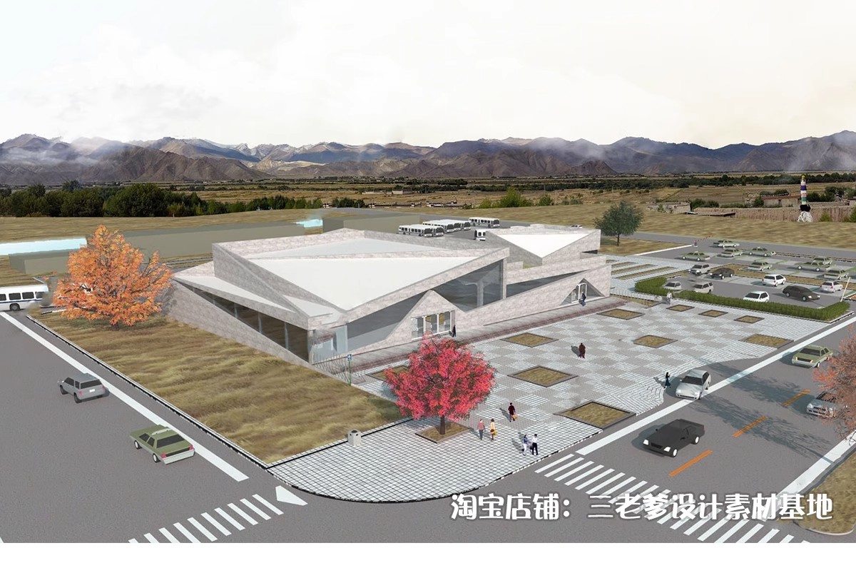 图片[11]-汽车客运站建筑设计流线组织场地文本SU模型CAD参考案例草图大师-大怪兽分享