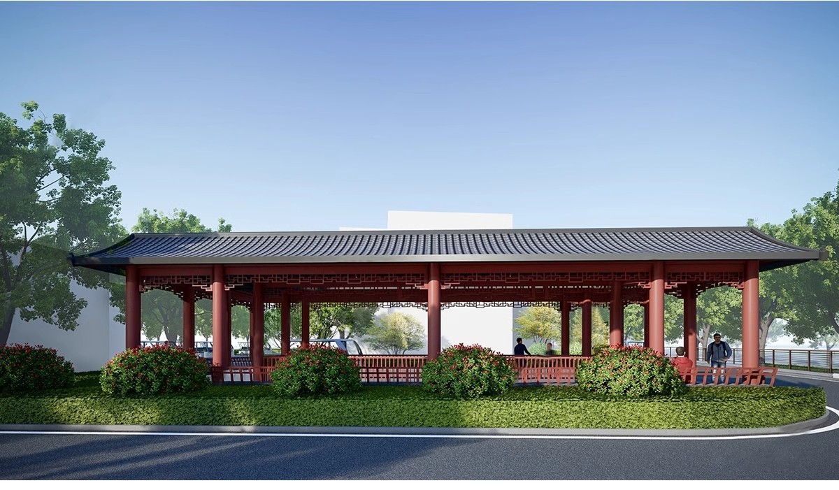 图片[11]-仿古长廊公园景区古建木廊连廊廊架亭廊景观亭子SU模型草图大师-大怪兽分享