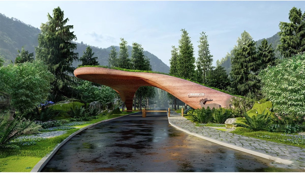 图片[11]-现代公园体育运动入口景观景区大门雕塑LOGO景墙指示标识牌SU模型-大怪兽分享