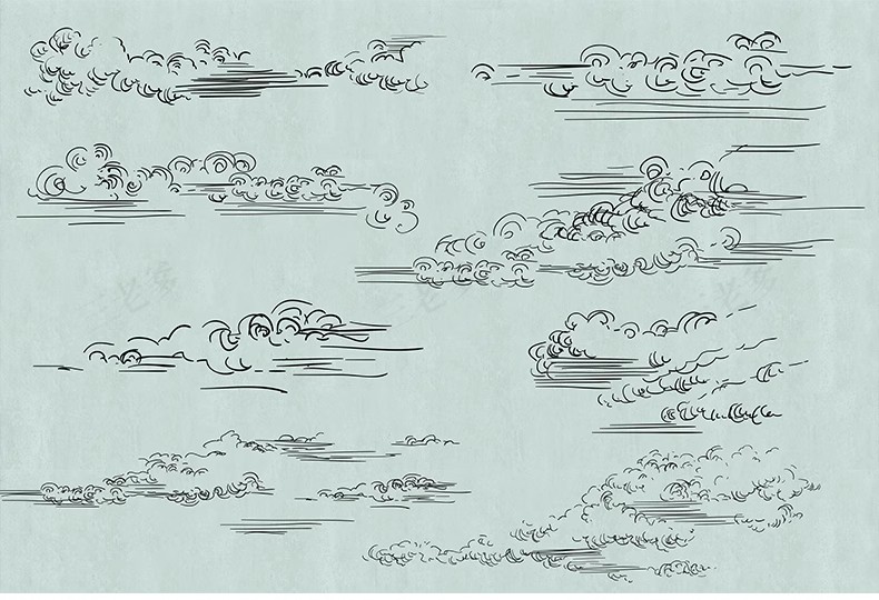 图片[11]-插画风拼贴矢量线稿风手绘白云朵天空背景云彩PSD分层素材PNG免扣-大怪兽分享