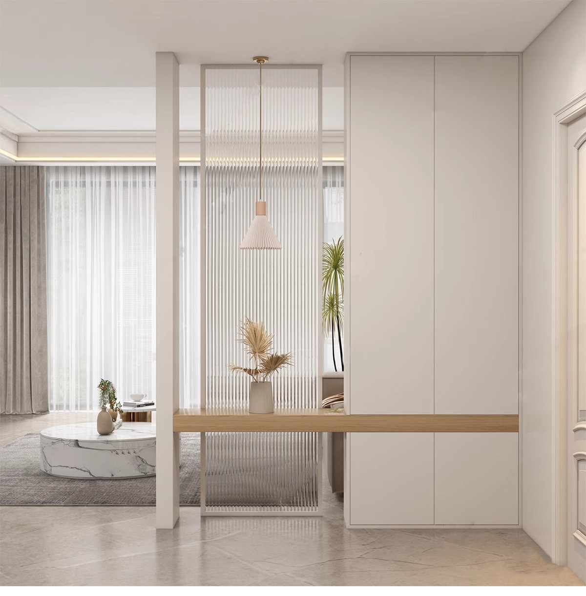 图片[10]-家装入户玄关屏风效果图玻璃隔断现代装饰装修设计家居室内参考图-大怪兽分享