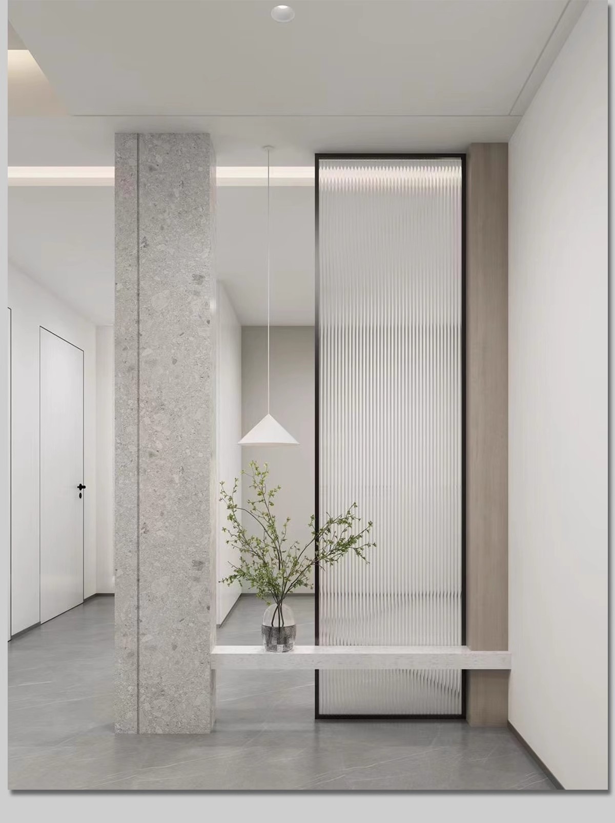 图片[30]-家装入户玄关屏风效果图玻璃隔断现代装饰装修设计家居室内参考图-大怪兽分享