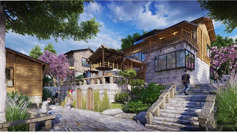 图片[40]-农村村庄落老房改造新中式景区民宿度假村美丽乡村SU模型草图大师-大怪兽分享