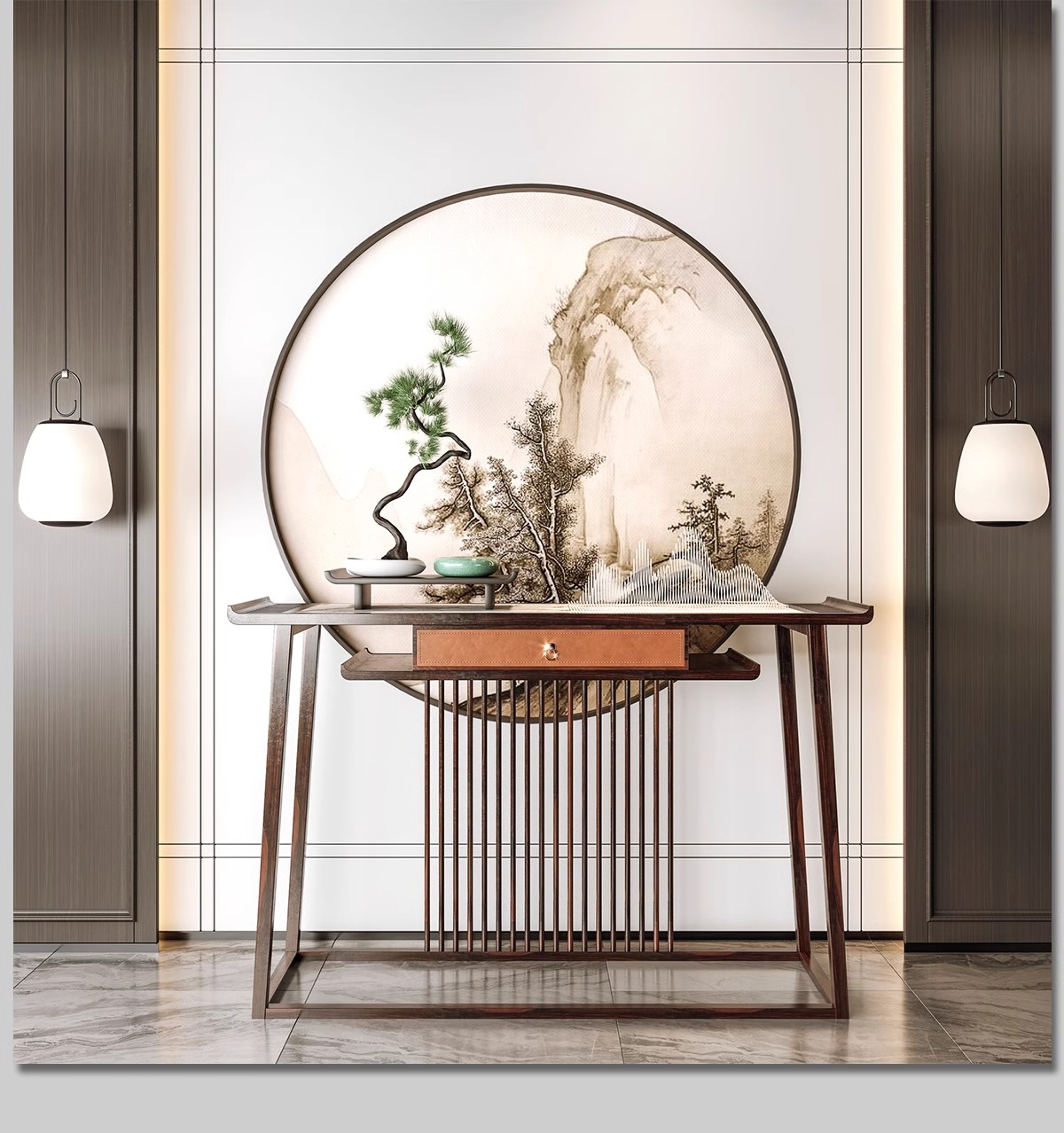 图片[32]-家装入户玄关屏风效果图玻璃隔断现代装饰装修设计家居室内参考图-大怪兽分享