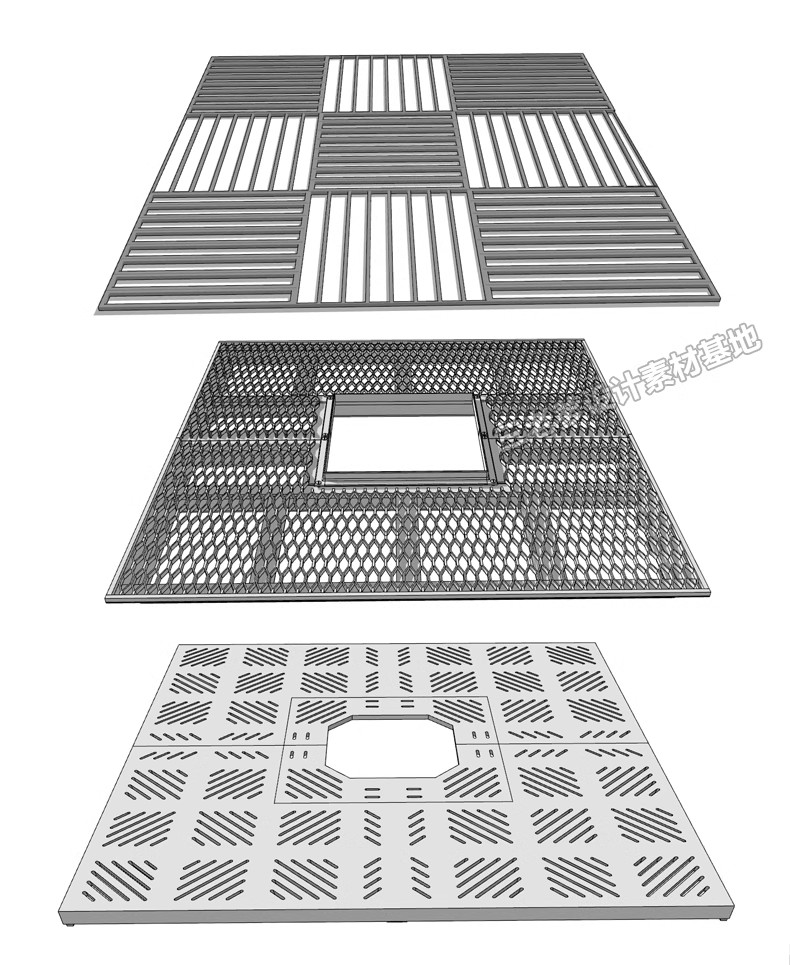 图片[38]-草图大师树篦座椅坐凳花坛公园广场花池方形异形景观树池su模型-大怪兽分享