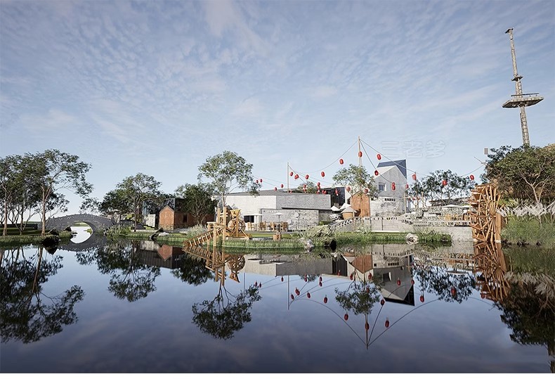 图片[43]-农村村庄落老房改造新中式景区民宿度假村美丽乡村SU模型草图大师-大怪兽分享