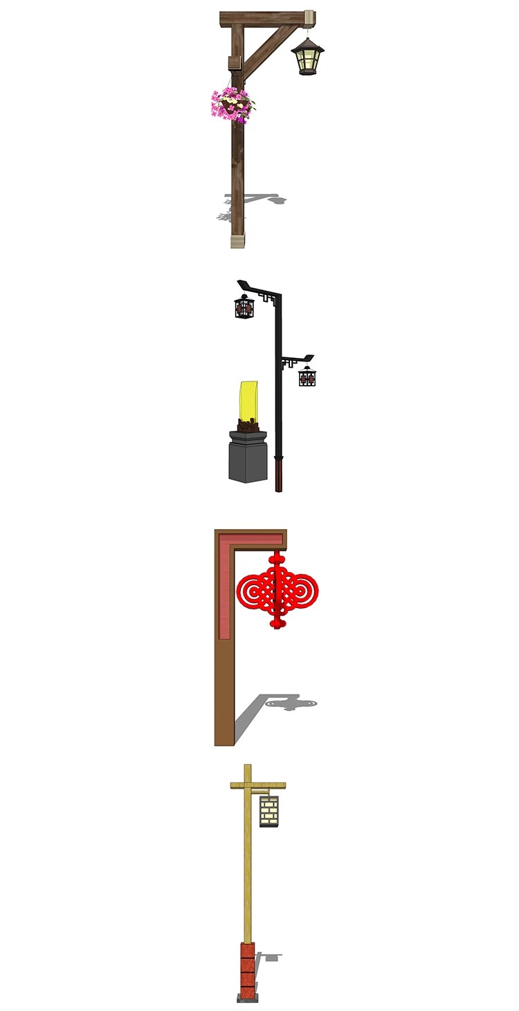 图片[29]-室外照明灯具园林景观灯路灯石灯Sketchup草图大师素材SU模型库-大怪兽分享