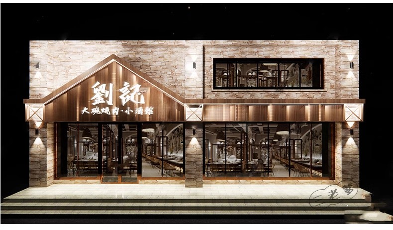 图片[46]-草图大师门头SU模型现代新中式餐厅甜品店面商业街餐饮店铺门面-大怪兽分享