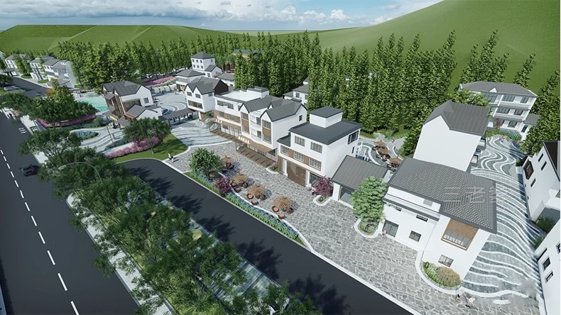 图片[36]-新中式美丽乡村农业生态旅游文化广场民宿公园建筑景观SU模型CAD-大怪兽分享