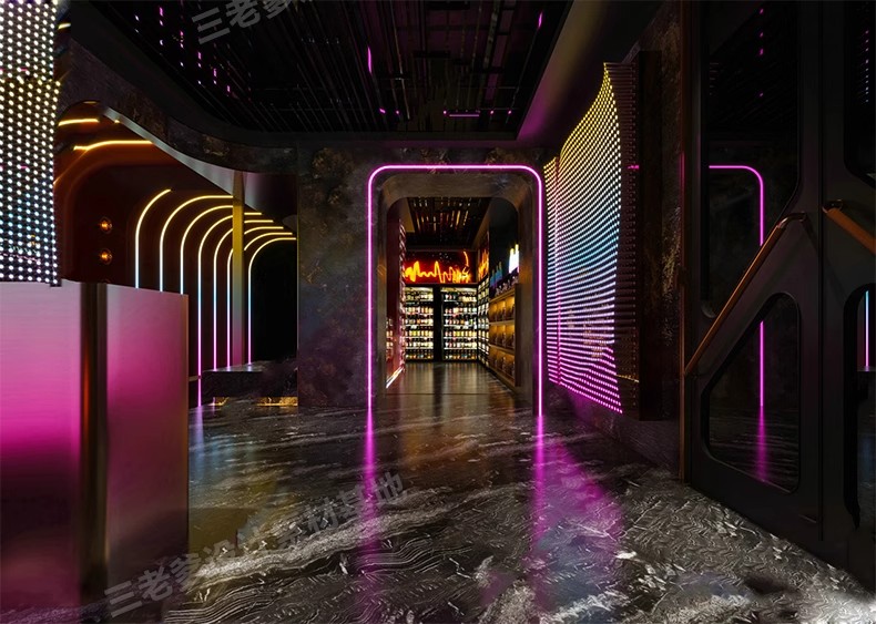 图片[28]-酒吧清吧音乐主题餐厅SU模型复古LOFT工业风娱乐会所餐吧草图大师-大怪兽分享