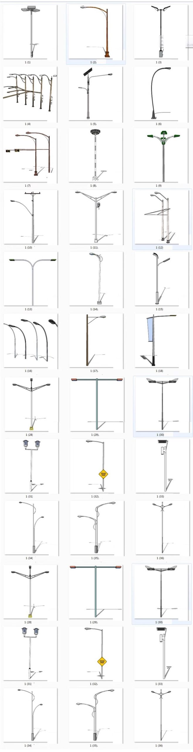 图片[32]-室外照明灯具园林景观灯路灯石灯Sketchup草图大师素材SU模型库-大怪兽分享