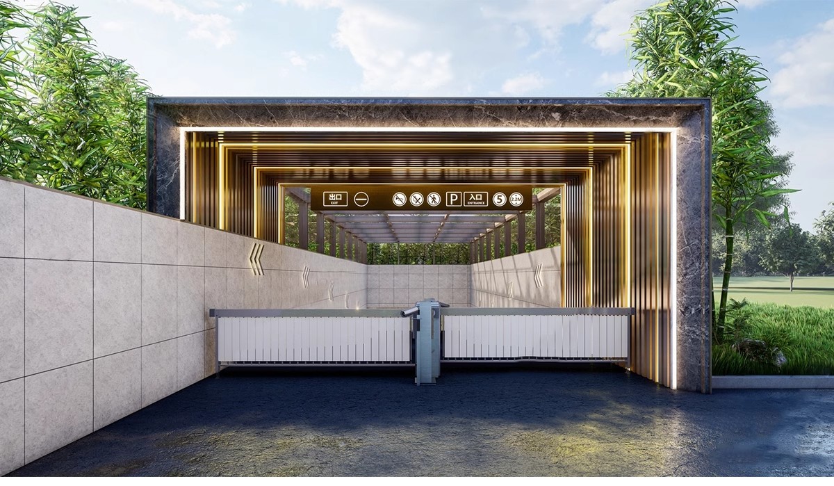 图片[12]-小区景观构筑物住宅建筑地下停车库停车场出入口SU模型库草图大师-大怪兽分享